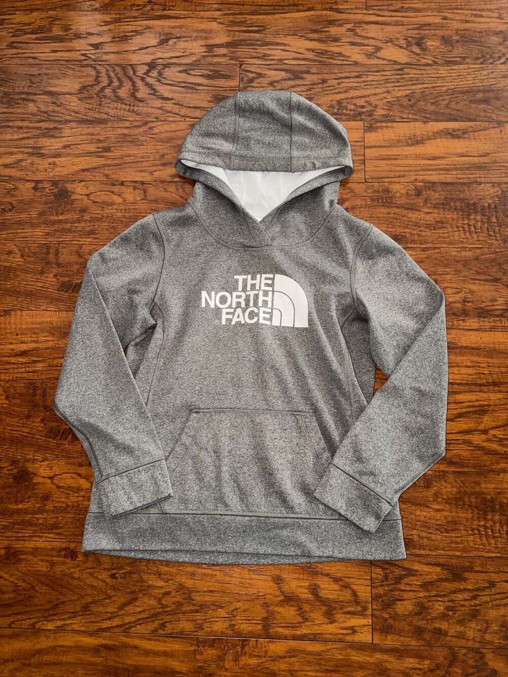 Woman’s The North Face Logo Hoodie Gray